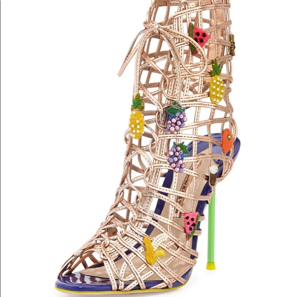 SOPHIA WEBSTER DELPHINE FRUIT HEELS